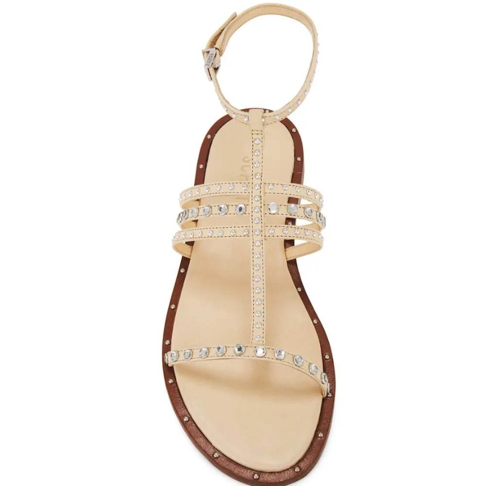 Schutz Isidora Sandal Size: 9 Color: Natural Nibs - Picture 1 of 3